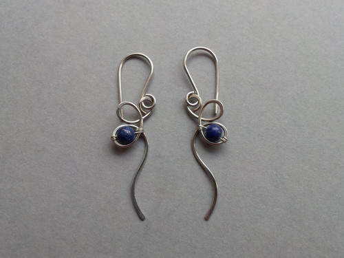 Tajemná sazenička - náušnice Lapis lazuli — foto 1