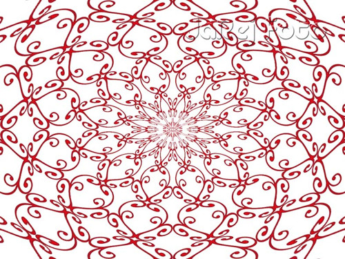 Bíločervená mandala