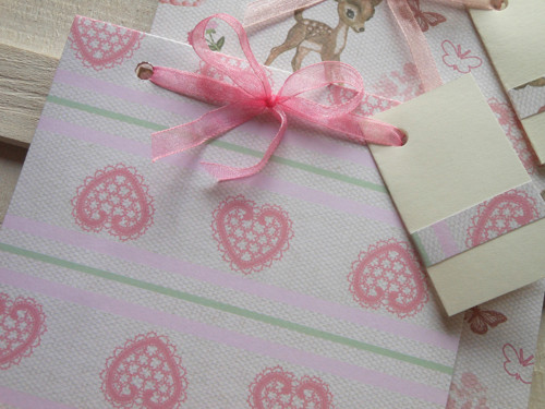 Růžová srdéčka - obal na CD13x14 cm — foto 1