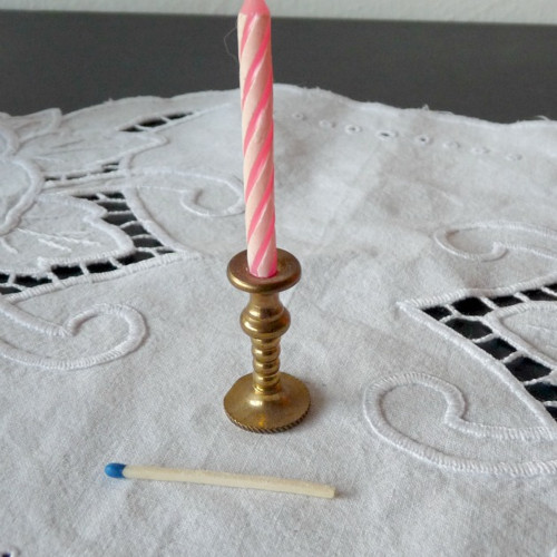Miniatura - jednoramenný svícínek — foto 1
