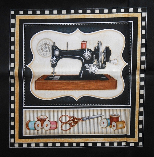Šicí stroje- Black- velký panel — foto 1