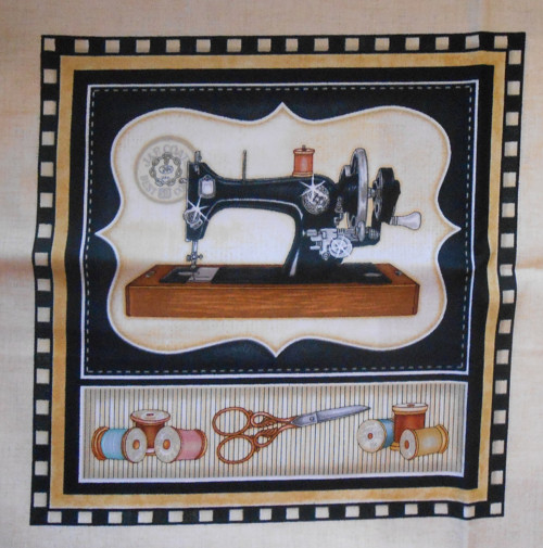 Šicí stroje-Beige - velký panel — foto 1