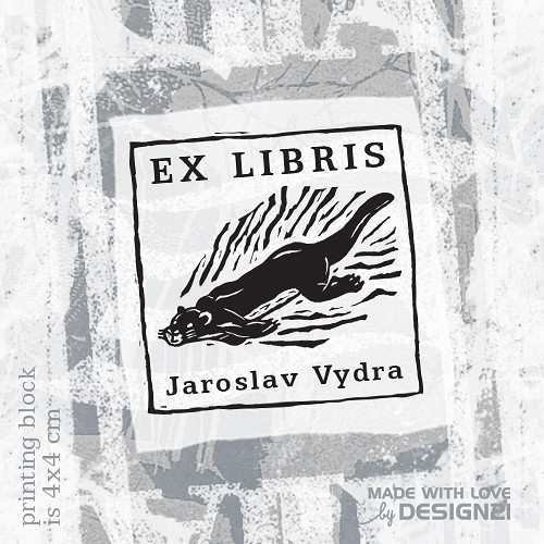 Vydra: razítko 4x4 cm — foto 1