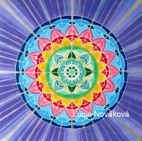 Mandala v rámečku- hravost — foto 1