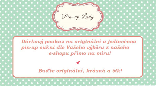 Dárkový poukaz na naši sukýnku! — foto 1