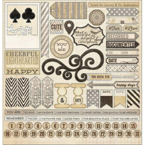 Antique 12x12 Sticker Sheet — foto 1