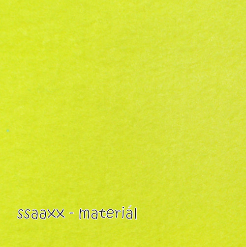 Dekorační filc 3 mm - neon žlutá