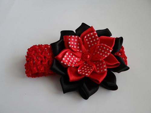 Čelenka - RED & BLACK & WHITE (10cm) — foto 1