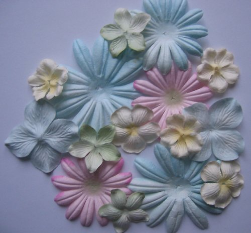 Pastels - Paper Flowers - scrapbook — foto 1