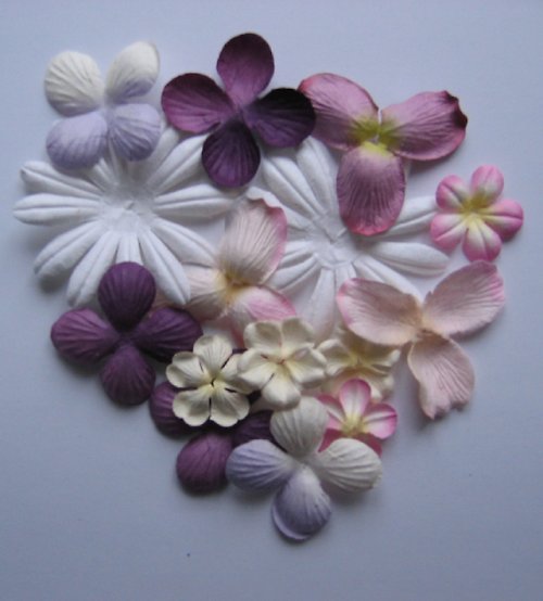 Spring Blossoms - Paper Flowers - scrapbook — foto 1