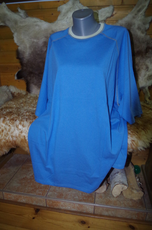 Modrá s béžovou - 4XL — foto 1