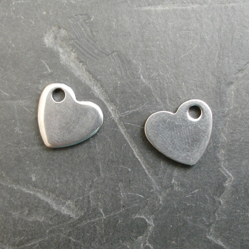 Přívěsek srdíčko 10x9mm-Stainless Steel 304 - 1 ks