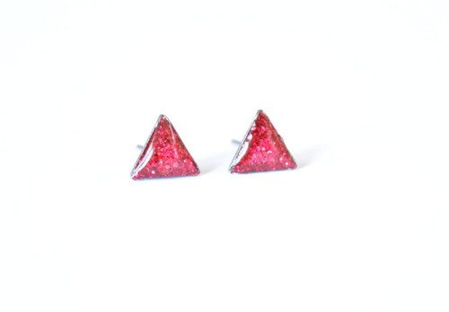 Trojúhelníčky Ruby chirurgická ocel — foto 1