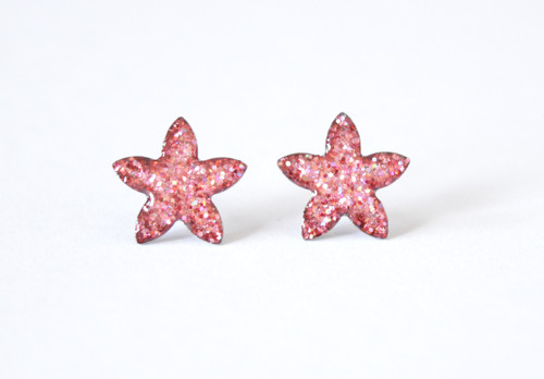 Kytičky pink holographic chir. ocel — foto 1