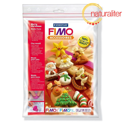 Výprodej - Silikonová forma FIMO - Šťastné Vánoce