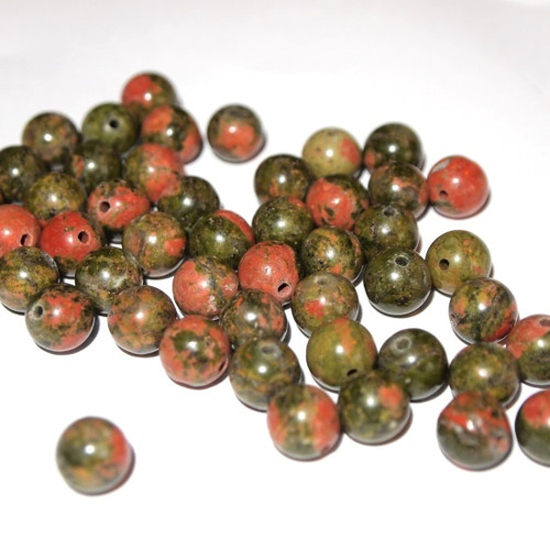 Unakit kuličky 8 mm (cena 3 ks)