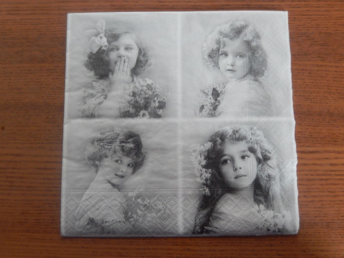 Ubrousek na decoupage - mix děvčátka — foto 1