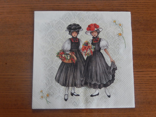 Ubrousek na decoupage - folklor — foto 1