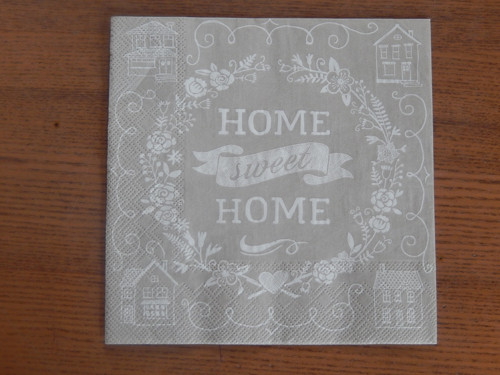 Ubrousek na decoupage - home sweet — foto 1