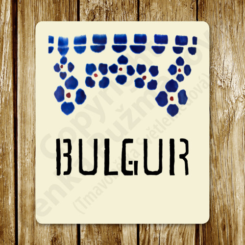 Bulgur - samolepka na nádobu — foto 1