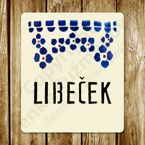 Libeček - samolepka na nádobu