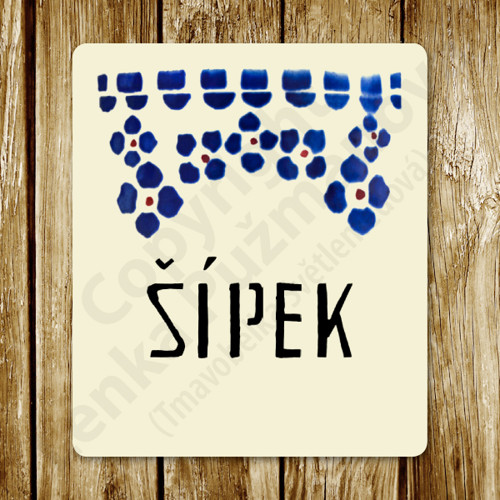 Šípek - samolepka na nádobu