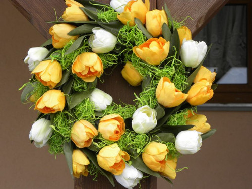 Tulipánkový věneček dožluta — foto 1