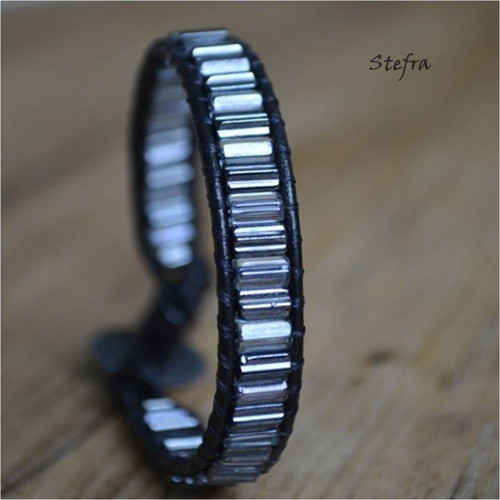 Leather & hematite - (nejen) pro pány — foto 1