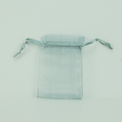 Organzový sáček 7 x 9 cm šedý