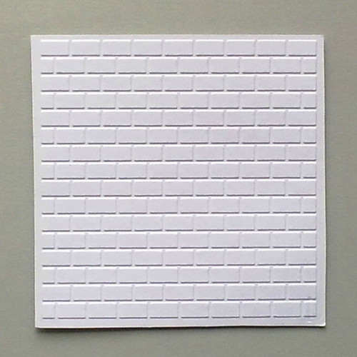Zeď - embosovaná stránka 12,5 x 12,5cm