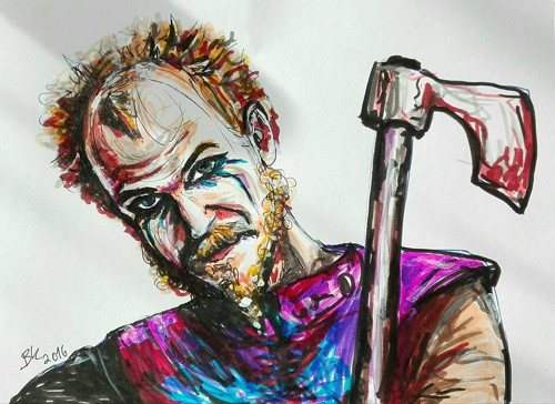 Floki - originál kresba - Vikingové — foto 1