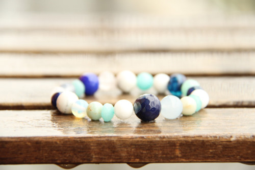 Náramok z minerálov blue — foto 1