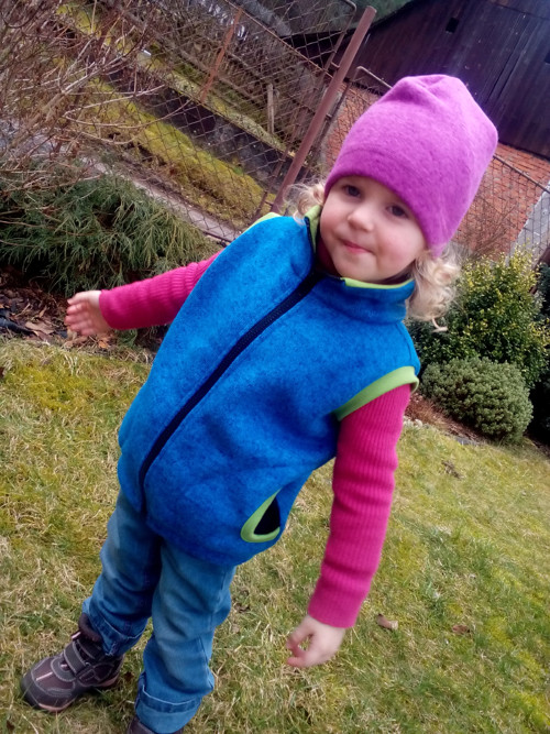Vestička svetrovina....modrá — foto 1