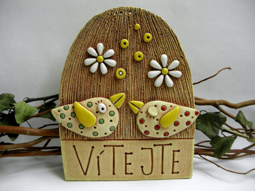 Vítejte - cedulka s ptáčky — foto 1