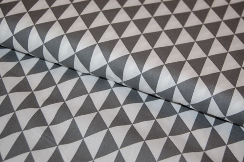 Bavlněná látka : Triangles - Antracit