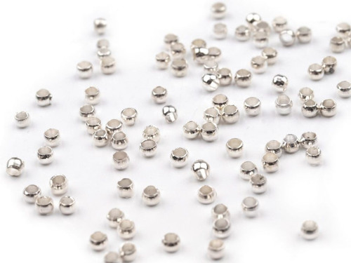 Zamáčkavací rokail pr. 2mm- stříbrný