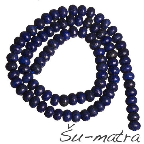 Lapis lazuli - rondelky, 6x4 mm (4 ks) — foto 1