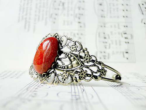 Vintage Red Jasper / Náramok s červeným jaspisom