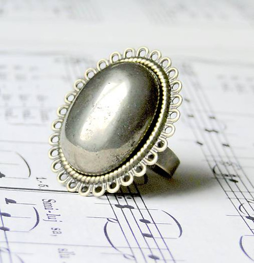 Vintage Pyrite / Prsteň s pyritom