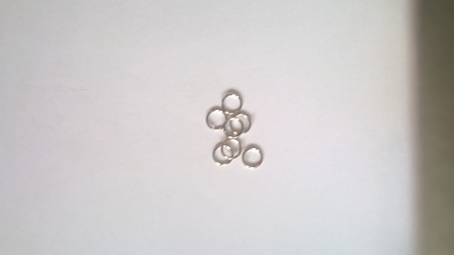 Kroužek "platina" 6mm - 10ks — foto 1