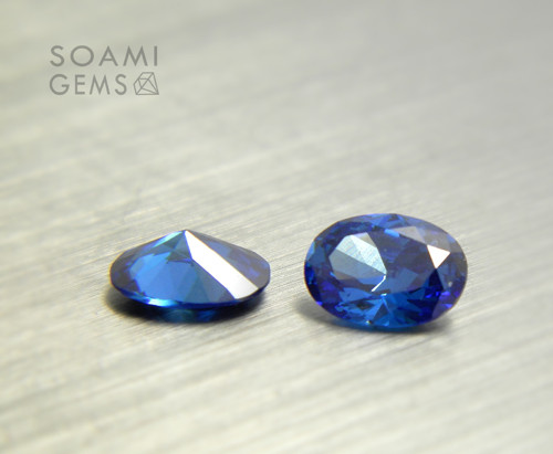 Zirkon kubický VVS safír 6x4 mm ovál