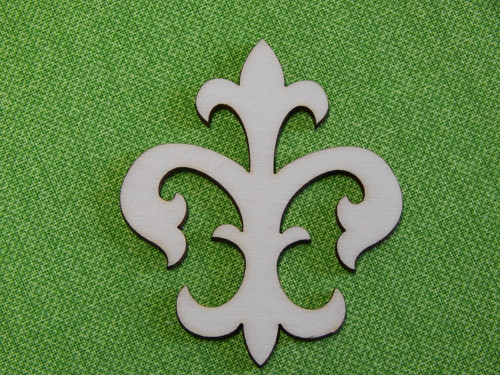 Dřevěný výřez, Ornament lilie č.1