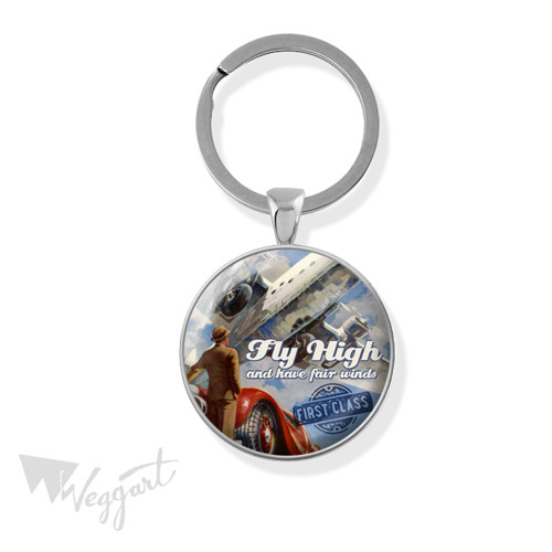 Klíčenka retro letadlo / Fly High — foto 1