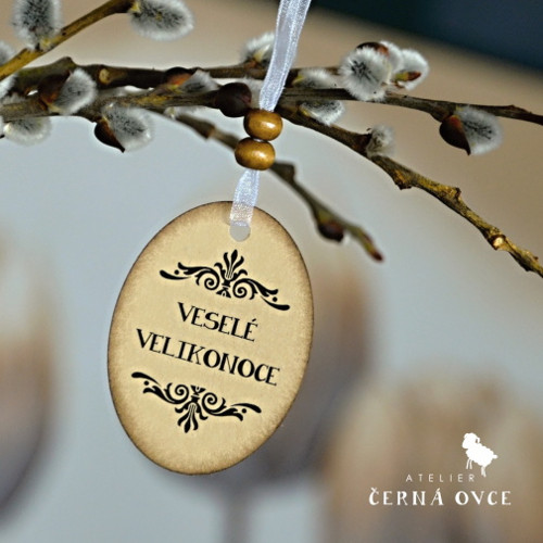 Cedulky velikonoční, oválek — foto 1