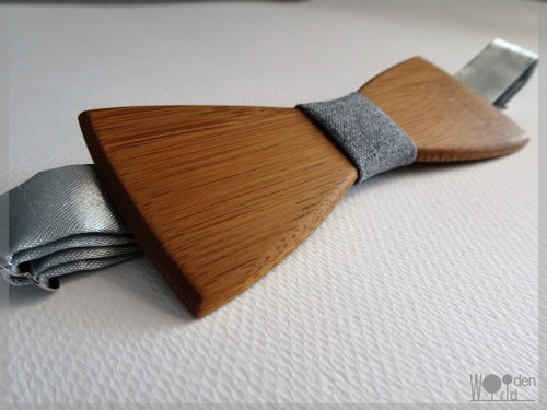 Dřevěný motýlek - Bamboo style — foto 1