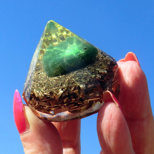 Orgonit Diamant *Avanturin* Klid 4.Čakra — foto 1