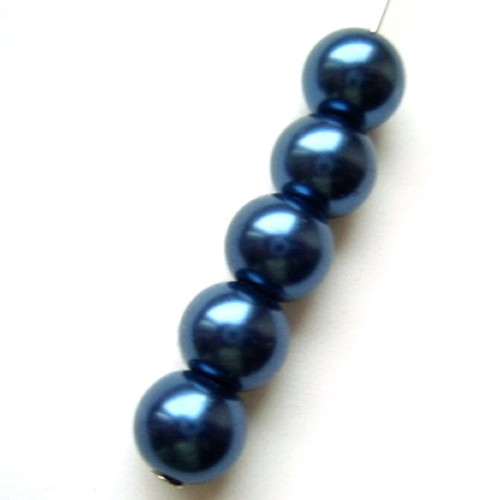 Voskované perle 6mm/40ks — foto 1