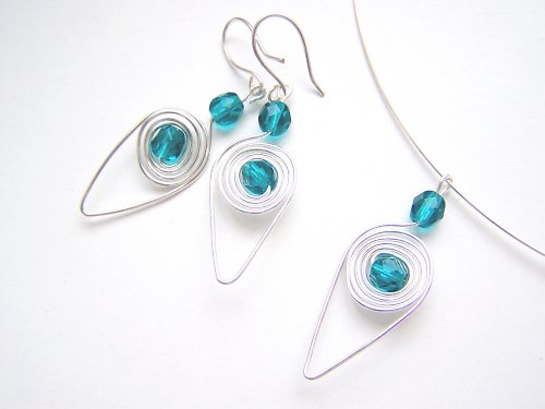 Tyrkysové lístečky sada — foto 1