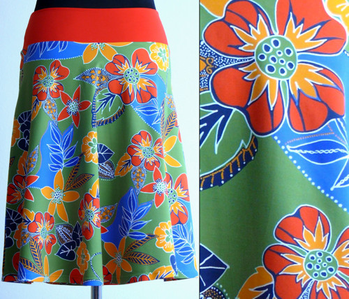 Skirt Flowermix on green — foto 1