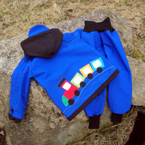 Rostoucí softshell. souprava 1-3 roky + rukavičky — foto 1